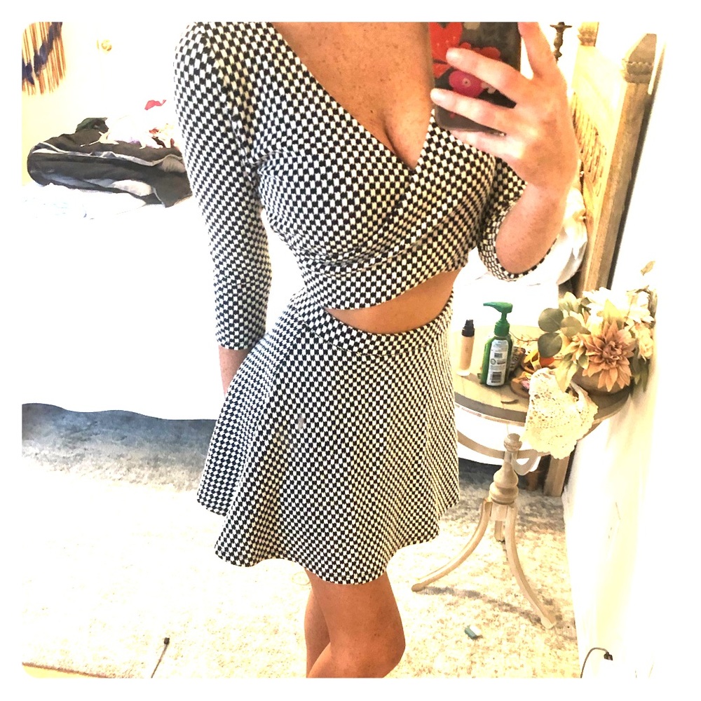 Black & white checkered set Forever 21